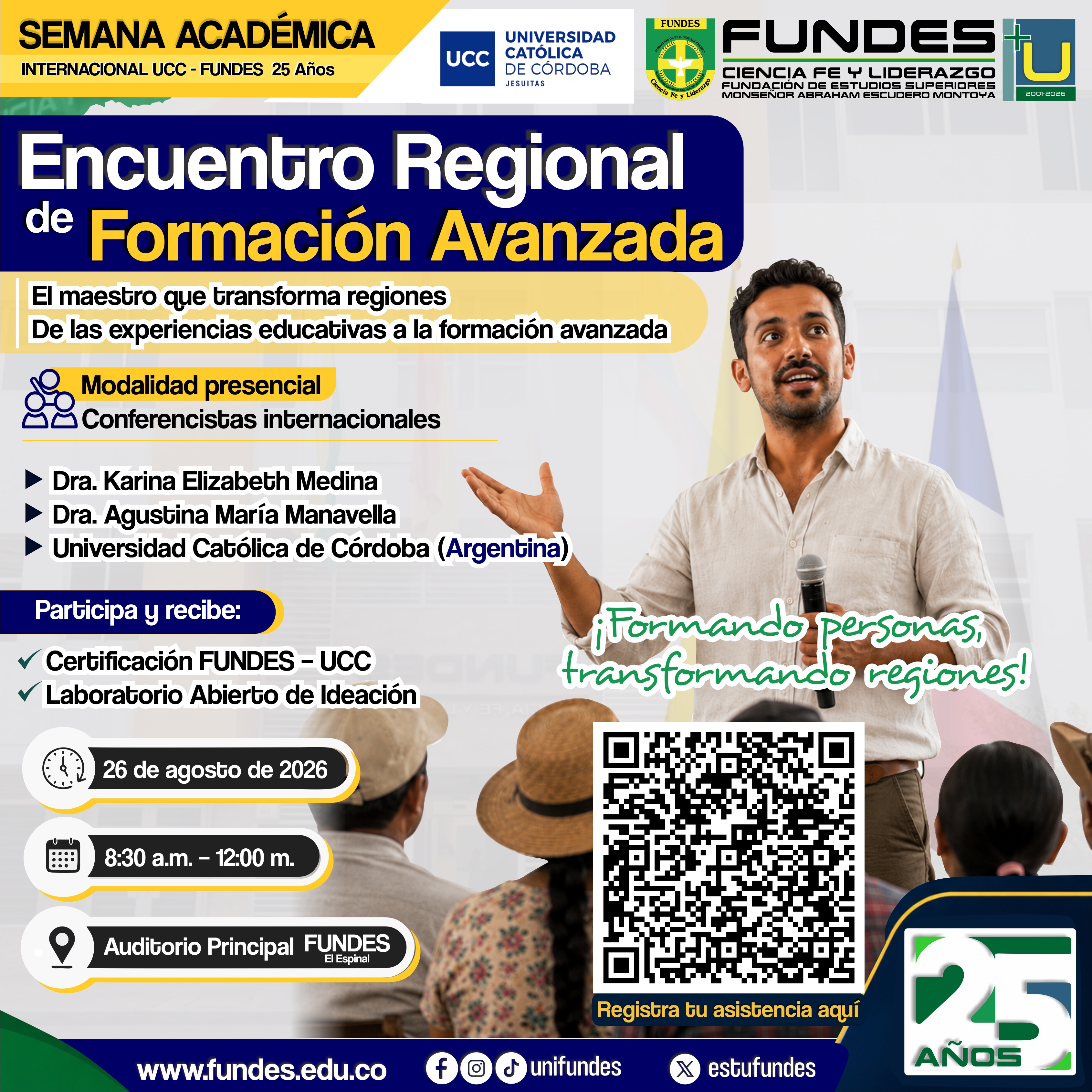 FUNDES realiza Encuentro Regional de Formación Avanzada en alianza con la Universidad de Córdoba de Argentina