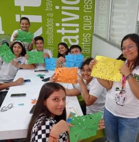SEMILLERO LEER PARA CRECER REALIZA SU TALLER DE CREACIÓN Y LECTURA VEN Y CREA CON LOS AMIGOS DEL ARTE